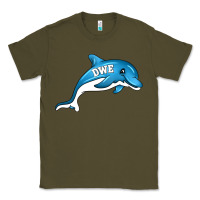 Army Green dolphin dwe Classic Tee - CowhideDigitalArt