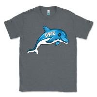Charcoal Heather dolphin dwe Classic Tee - CowhideDigitalArt