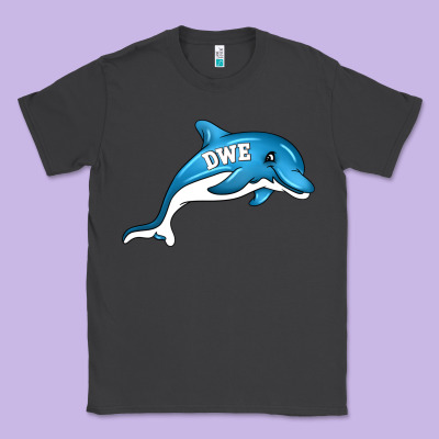 Dolphin Dwe Classic Tee Designed By Cowhidedigitalart