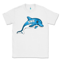 White dolphin dwe Classic Tee - CowhideDigitalArt