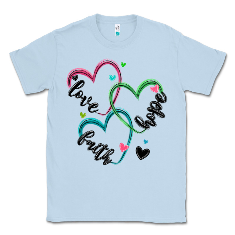 Faith Hope Love Classic Tee by MaliasSmallBusiness | Teevron