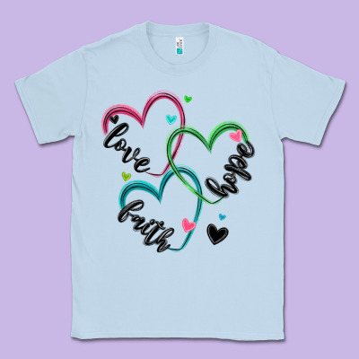Faith Hope Love Classic Tee Designed By Maliassmallbusiness