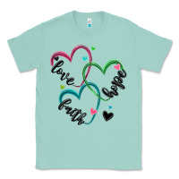 Seafoam faith hope love Classic Tee - MaliasSmallBusiness