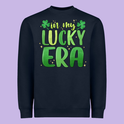 In My Lucky Era St. Patrick's Day Heavyweight Sweatshirt Designed By Maliassmallbusiness