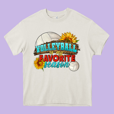 Volleyball Is My Favorite Season Heavy Core Tee Designed By Hra Design Shop