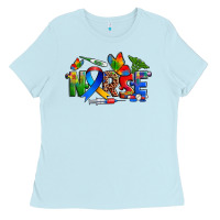 Baby Blue autism nurse Ladies Tee - Zillion Design Studio