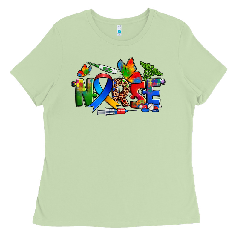 Autism Nurse Ladies Tee by Zillion Design Studio | Teevron