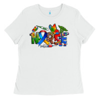 White autism nurse Ladies Tee - Zillion Design Studio