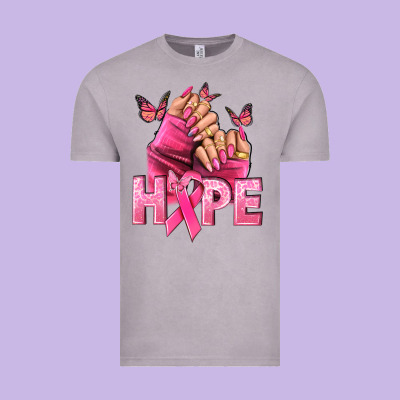 Hope Cancer Nails Vintage Tee Designed By Nancycooperartshop