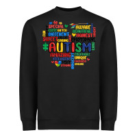 Black autism heart Heavyweight Sweatshirt - MaliasSmallBusiness
