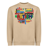 Mushroom autism heart Heavyweight Sweatshirt - MaliasSmallBusiness