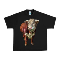 Black hereford bull face Urban Heavy Tee - LillyAllenDesigns