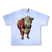 Grape Ice hereford bull face Urban Heavy Tee - LillyAllenDesigns