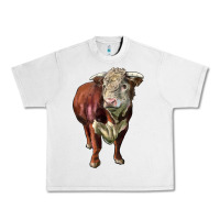 Lunar Rock hereford bull face Urban Heavy Tee - LillyAllenDesigns