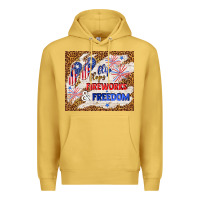 Antique Gold flip flops fireworks & freedom 4th of july Premium Hoodie - TumblerDesignByShophia