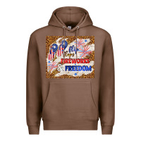 Chestnut flip flops fireworks & freedom 4th of july Premium Hoodie - TumblerDesignByShophia
