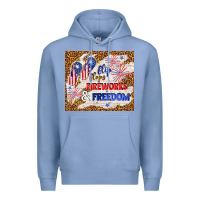 Colony Blue flip flops fireworks & freedom 4th of july Premium Hoodie - TumblerDesignByShophia