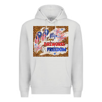 Dove Grey flip flops fireworks & freedom 4th of july Premium Hoodie - TumblerDesignByShophia