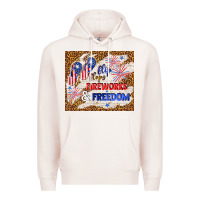 Pale Pink flip flops fireworks & freedom 4th of july Premium Hoodie - TumblerDesignByShophia