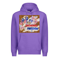Purple flip flops fireworks & freedom 4th of july Premium Hoodie - TumblerDesignByShophia