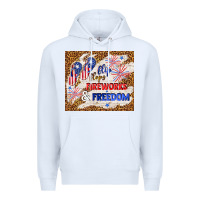 White flip flops fireworks & freedom 4th of july Premium Hoodie - TumblerDesignByShophia