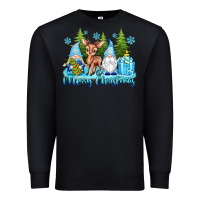 Black merry christmas gnomes Premium Sweatshirt - texasbilliewilder