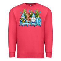 Cardinal merry christmas gnomes Premium Sweatshirt - texasbilliewilder
