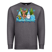 Charcoal Heather merry christmas gnomes Premium Sweatshirt - texasbilliewilder