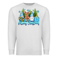 Oatmeal Heather merry christmas gnomes Premium Sweatshirt - texasbilliewilder