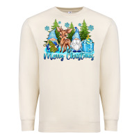 Sandshell merry christmas gnomes Premium Sweatshirt - texasbilliewilder