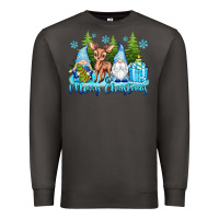 Smoke merry christmas gnomes Premium Sweatshirt - texasbilliewilder