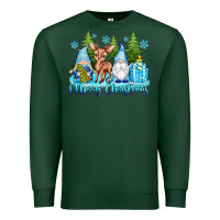 Sports Green merry christmas gnomes Premium Sweatshirt - texasbilliewilder