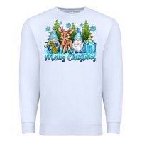 White merry christmas gnomes Premium Sweatshirt - texasbilliewilder