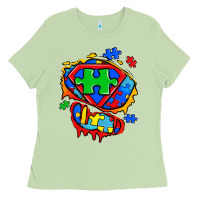 Matcha autism superhero ripped tshirt Ladies Tee - Zillion Design Studio