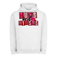 Pigment Lunar Rock Hugs and kisses Valentine's Day Urban Hoodie - FaDigitalArtStudio
