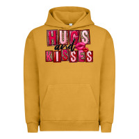 Hugs And Kisses Valentine's Day Urban Hoodie | Teevron