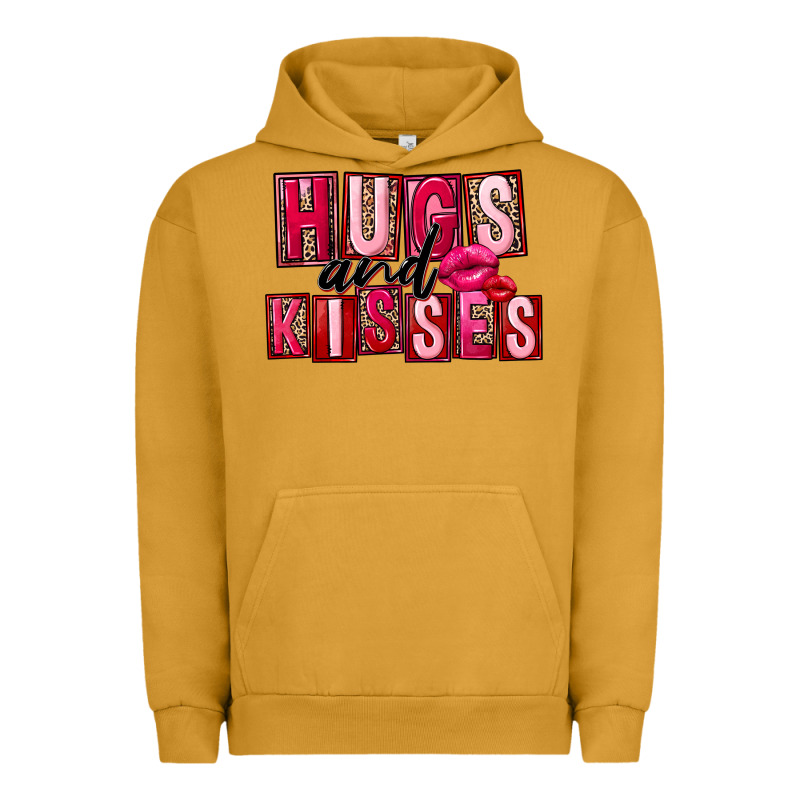 Hugs And Kisses Valentine's Day Urban Hoodie by FaDigitalArtStudio | Teevron