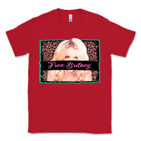 Red free britney leopard glitter Classic Tee - AdoDesignShop