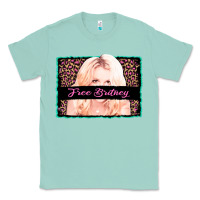 Seafoam free britney leopard glitter Classic Tee - AdoDesignShop