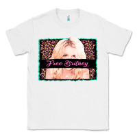 White free britney leopard glitter Classic Tee - AdoDesignShop
