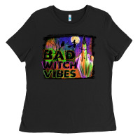 Black bad witch vibes Ladies Tee - JahusDesignShop