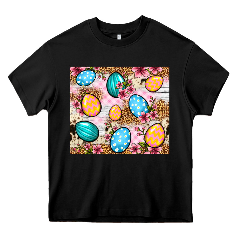 Easter Eggs Cowhide Leopard Tumbler Easter Day Heavy Core Tee by Neo Western | Teevron