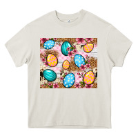Cream Easter eggs cowhide leopard tumbler Easter Day Heavy Core Tee - Neo Western