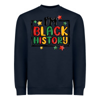 Navy i'm black history Heavyweight Sweatshirt - MaliasSmallBusiness