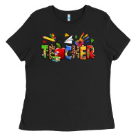 Black autism teacher Ladies Tee - Zillion Design Studio