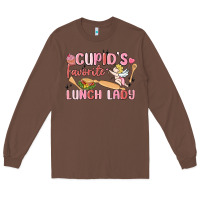 Chestnut cupid's favorite lunch lady Long Sleeve Tee - MaliasSmallBusiness