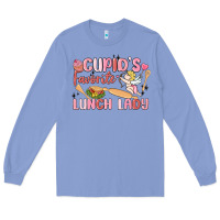 Colony Blue cupid's favorite lunch lady Long Sleeve Tee - MaliasSmallBusiness
