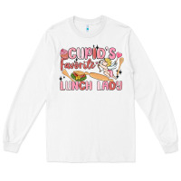 White cupid's favorite lunch lady Long Sleeve Tee - MaliasSmallBusiness