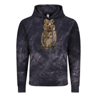 Cloud Black Quokka Vintage Hoodie - LillyAllenDesigns