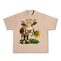 Burro hereford heifer with sunflower Urban Heavy Tee - LillyAllenDesigns